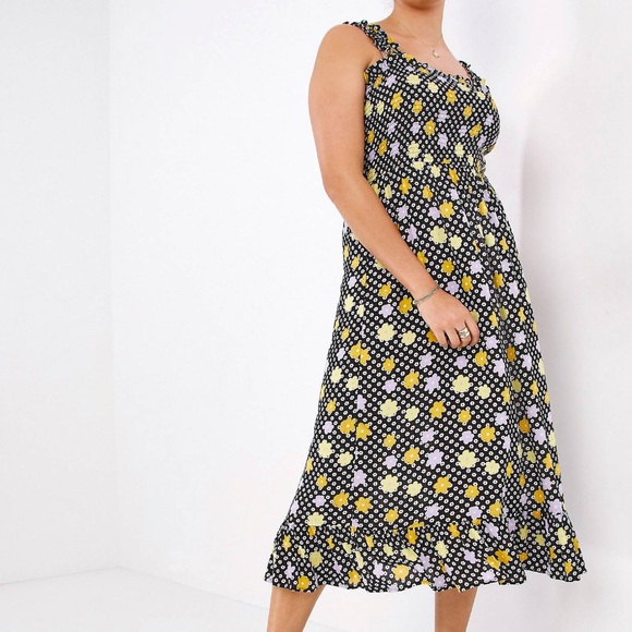 Simply Be Dresses & Skirts - Floral midi dress